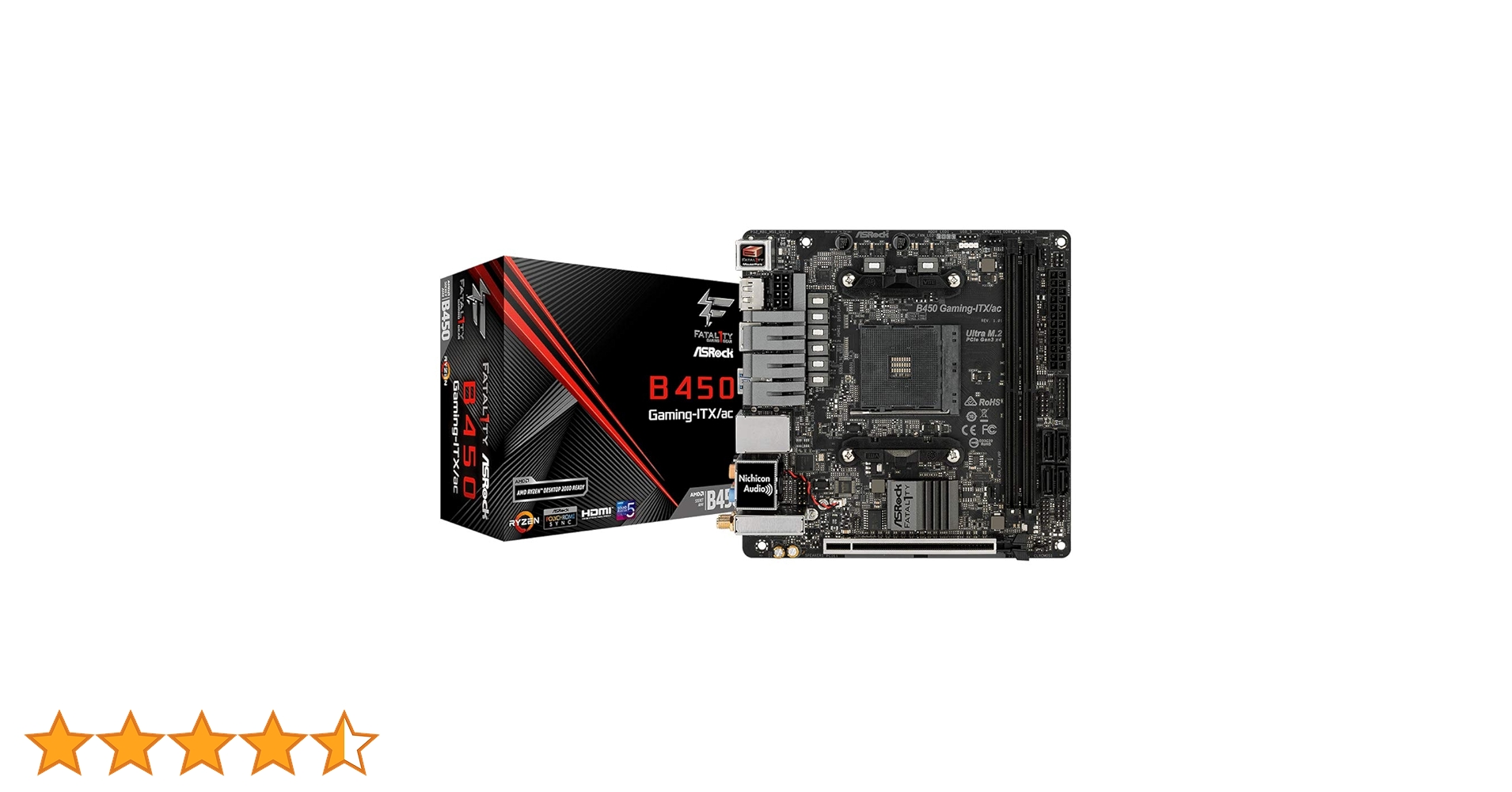 ASRock B450 mini-ITX、Ryzen5 3500、16gbメモリ ASRock、「AMD B450」を搭載したMini ITXゲーミングマザー